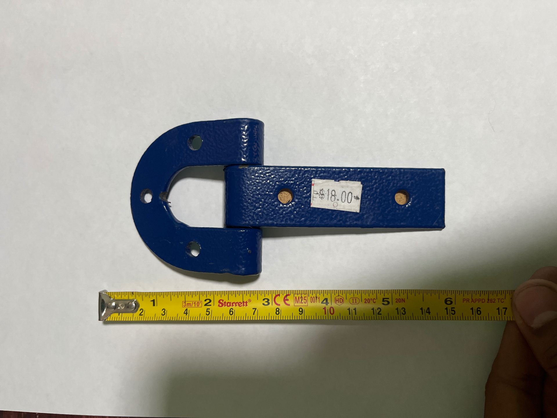 Dobradiça para Porteira C00 Azul — Ref. 1700 · Max Ferramenta · 7 × 14 cm