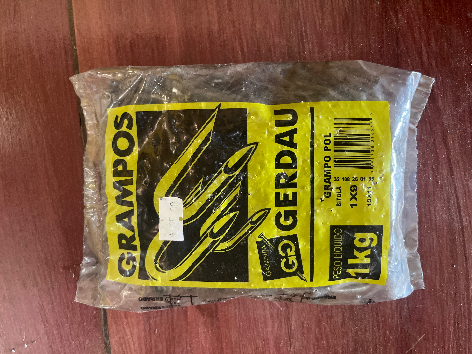 Grampo Gerdau — Polido · 1 kg · bitola 1×9